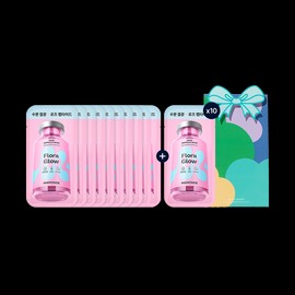 Mamonde [마몽드][봄선물][10+10]플로라글로우 로즈 앰플 마스크팩 세트 [Mamonde][Spring Gift][10+10] Flora Glow Rose Ampoule Mask Pack Set