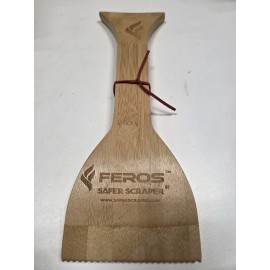 FEROS Safer Scraper - Wood BBQ Wooden Grill Cleaner - Cleans top and Between