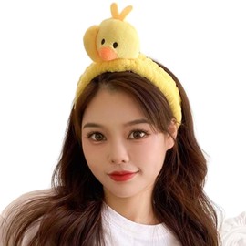 APOSITV Duck Hair Band Soft Headband Face Wash Band for Girls Fluffy Soft