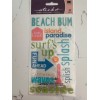 Sticko Autocollant Beach Bum Splash Fun Ahead Seaside Waves Sun