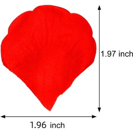 YSTrillion Hand Rose Petals, Pack of 1500 Rose Petals, Artificial Flowers, Valentine's Day, Romantic Decoration, Rose Petals, Silk Scattered Flowers Confetti Decoration for Anniversaries, Wedding,