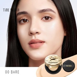 TIMEPHORIA Timeless Utopia Glow Cushion Foundation 000 Bare, Base de Maquillaje Cushion, Acabado Luminoso, Cobertura Media a Alta, Ácido Hialurónico y