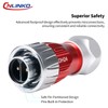 CNLINKO DH-24 2-Pin Industrial Waterproof Connectors, IP68 Circular Connectors, Carbide