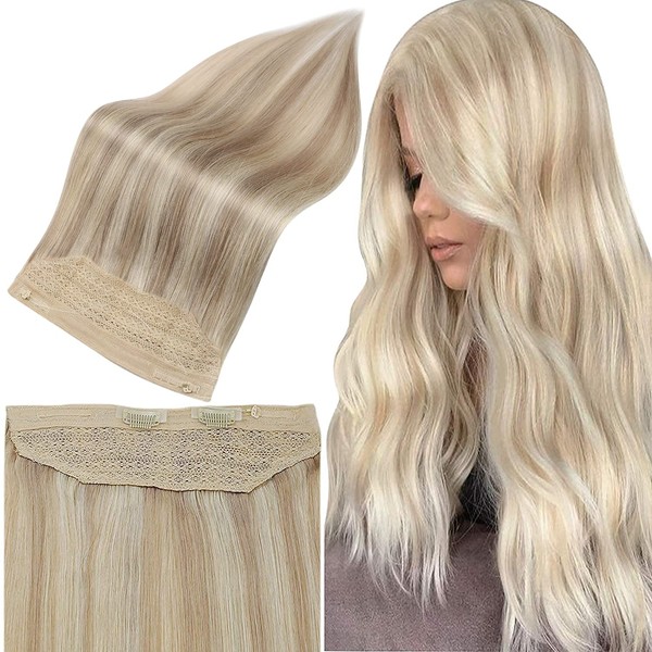 Full Shine Wire Hair Extensions Real Human Hair 12 Inch