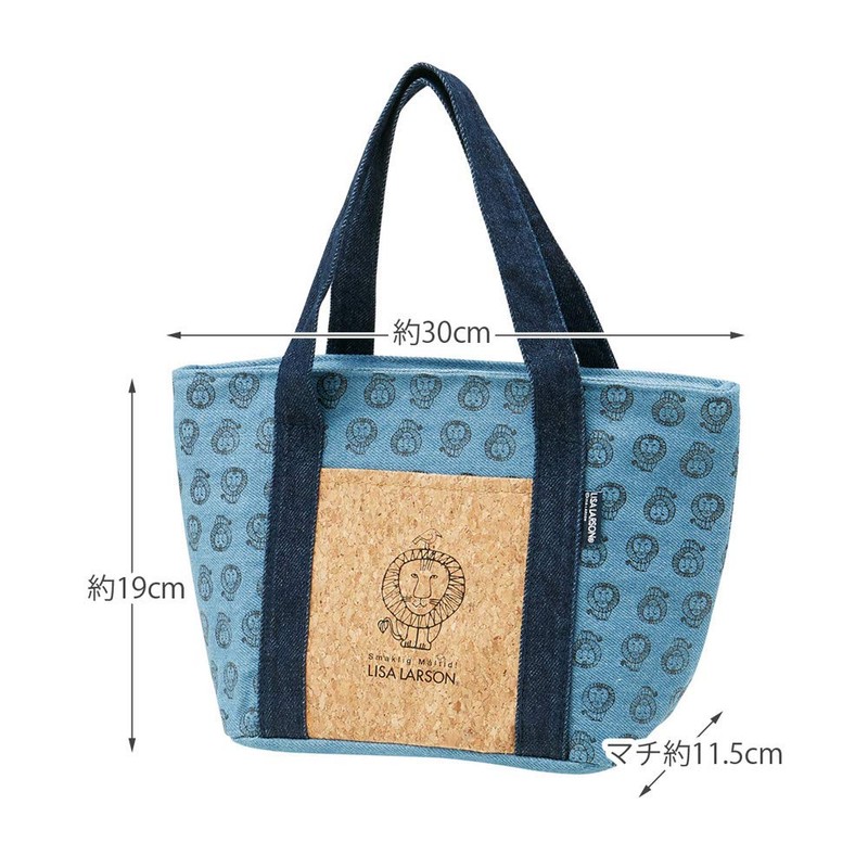Skater KBCO3 Larson Denim Insulated Bag with Cork Pocket