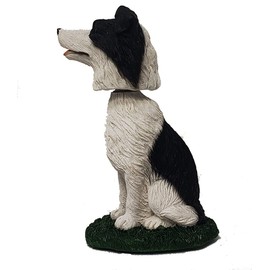 Animal Den Border Collie Dog Bobblehead Figure Statue Gift for Car Dashboard