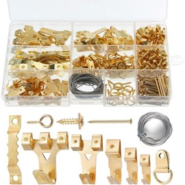 Picture Hanging Kit, WADY 282 PCS Picture Hangers, Picture Hanger and Hook Set, Heavy Duty Frame Hooks Hardware for Home Office Dry Wall Mounting with Hanging Nails, Sawtooth, D Ring and Screw Eyes