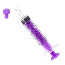 Plastic Syringe with Cap Individually Packge Sealed,Liquid Measuring Syringe Suitable for Industrial Scientific Labs,Feeding Pet (30*5ml)