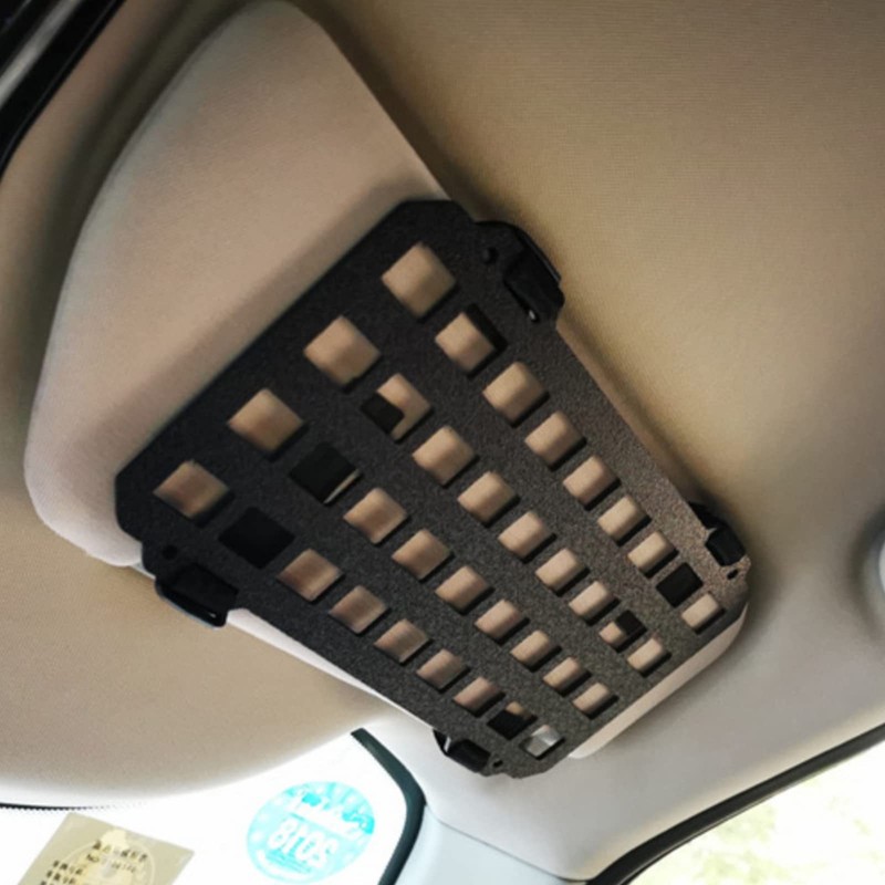 Sporacingrts Car Sun Visor Rigid Molle Organizer Panel Compatible with