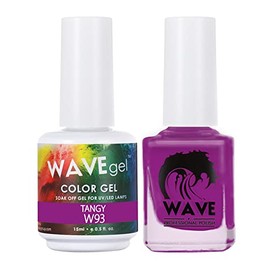 WAVEGEL Soak-Off Gel & Nail Lacquer Matching Duo Set - Simplicity Collection - #W93 Tangy I 0.5 Oz