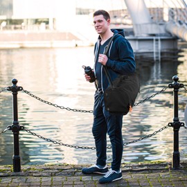 Fitdom Large Tactical Inspired Yoga Mat Carry Sling Bag with Multiple Pockets. Easy Access & Organizing Gym Gears. Fits Thick & Thin Mat Sizes. Expandable Compartment Can Store Up to 2 Yoga Blocks.