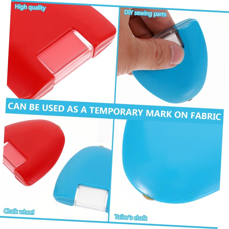 Operitacx Ergonomic Sewing Chalk Wheel Tailors Chalk Triangle Shape Marking