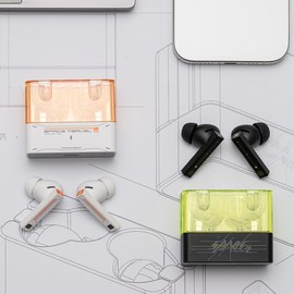 Moondrop Space Travel 2 HiFi Noise-Canceling TWS wiress Earphone Bluetooth 6.0 ANC Low-Latency Game Mode SBC/AAC (Blace)