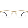 FONEX 180° Flip Titanium Glasses Frame for Men,Square Eyewear Optical