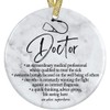 World's Best Medical Doctor MD Gift Christmas Ornament, New or