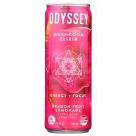 Odyssey Mushroom Elixir Dragon Fruit Lemonade Sparkling Mushroom Elixir, 12 FZ