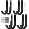 LOIUO Gun Rack Storage Wall Mount Rifles Shotgun Hooks Horizontal