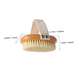 Baluue Dry Brush Body Scrubber Exfoliating Body Brush Soft Bristle Back Scrubber