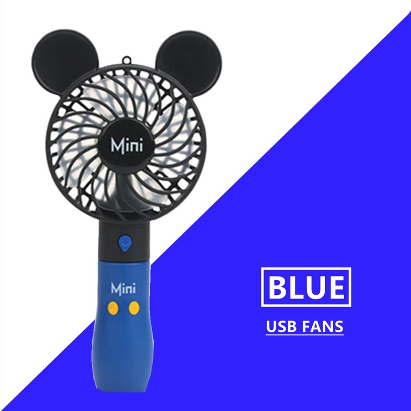 Cute Personal Mini Fan, Handheld & Portable USB Rechargeable Fan