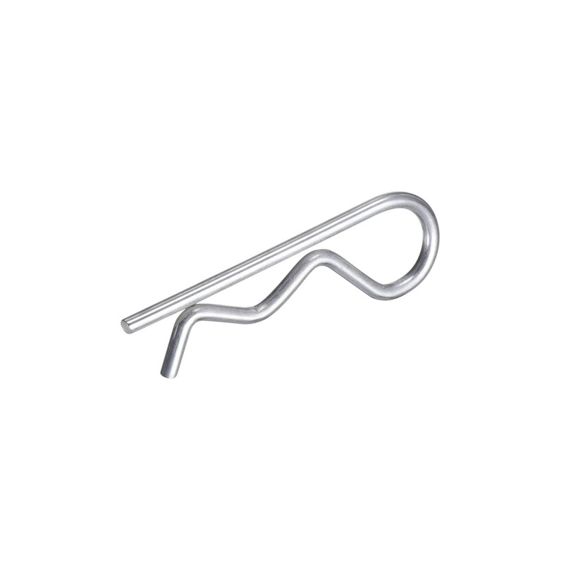 sourcing map 2x40mm Carbon Steel R Shaped Spring Cotter Clips