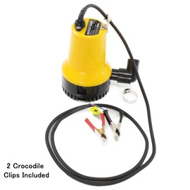 Sutekus 【Small Submersible Pump 12V for Pumping and Draining Seawater etc! Maximum Discharge Rate 70 l/min