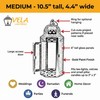 VELA LANTERNS 10.5" Gold Moroccan Candle Lantern Decorative Candle Holder