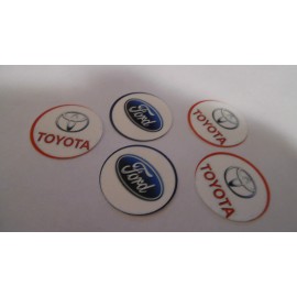 Unbranded Pre Cut One Inch Bottle Cap Images Ford Toyota Car Automobile Emblem Free Ship - photo, 25 images