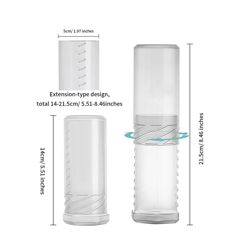 Shaving Brush Travel Case Shave Brush Holder with Adjustable Height