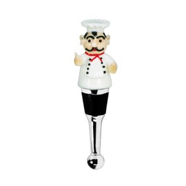 EDZARD Bottle Stopper Chef, Height 12 cm