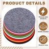 2 Pcs Record Player Mat, 7 Inch Turntable Mat 3mm