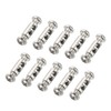 PATIKIL 10pcs 5.3x10mm Wire Rope Clip Steel Cable Clamp 3mm