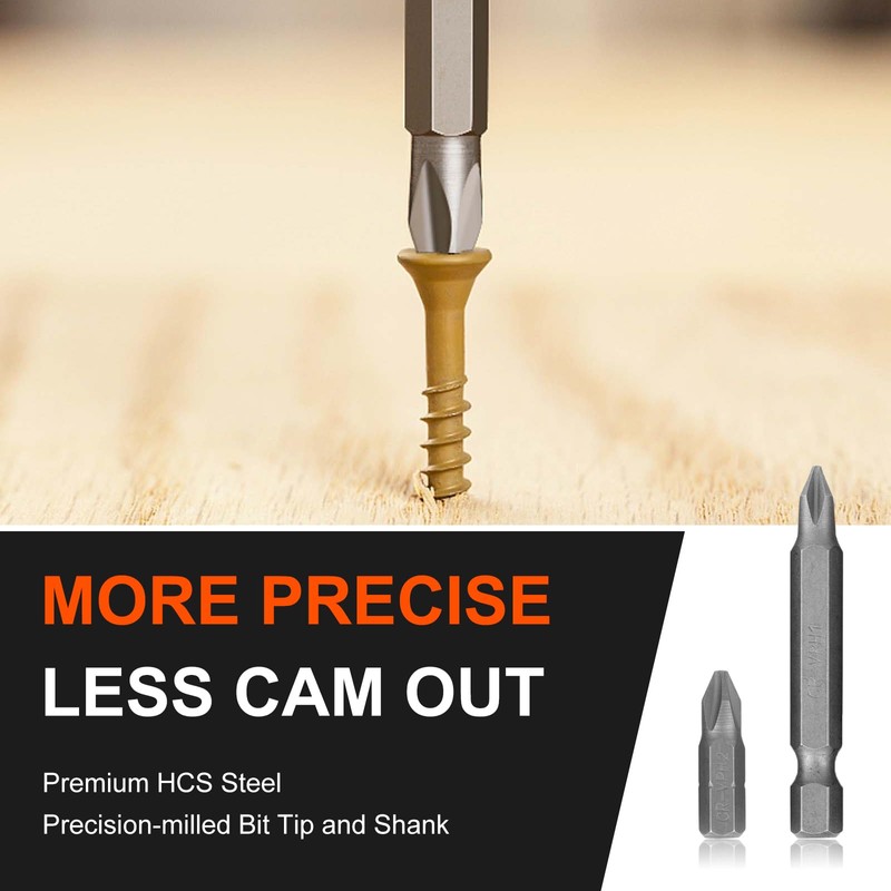 COMOWARE Drill Bit Set, 104Pcs Screwdriver Bits Set with Tough