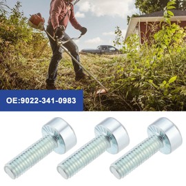 Create idea Pack of 4 Chainsaw Silencer Screws M5 x 16 mm Spline Screw 9022-341-0983 Compatible with Stihl FS240 FS411 FS511 FS561 MS193T MS194T