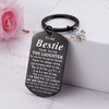 Ukodnus Bestie Keychain, Cute BFF Keyring, Best Friend Gift for