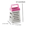 Mini Cheese Grater, 3PCS Stainless Steel Small Box Graters, Professional