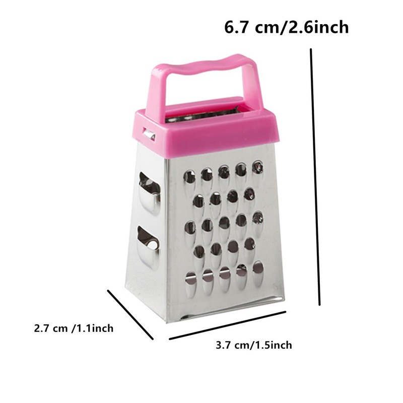 Mini Cheese Grater, 3PCS Stainless Steel Small Box Graters, Professional