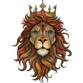 Vinyl Sticker Die Cut Lion King Art Decal for Bumpers Windows Laptops Water Bottles, 3" Tall