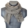 Ella Jonte Wide Men's Scarf in 3 Colours Blue Beige