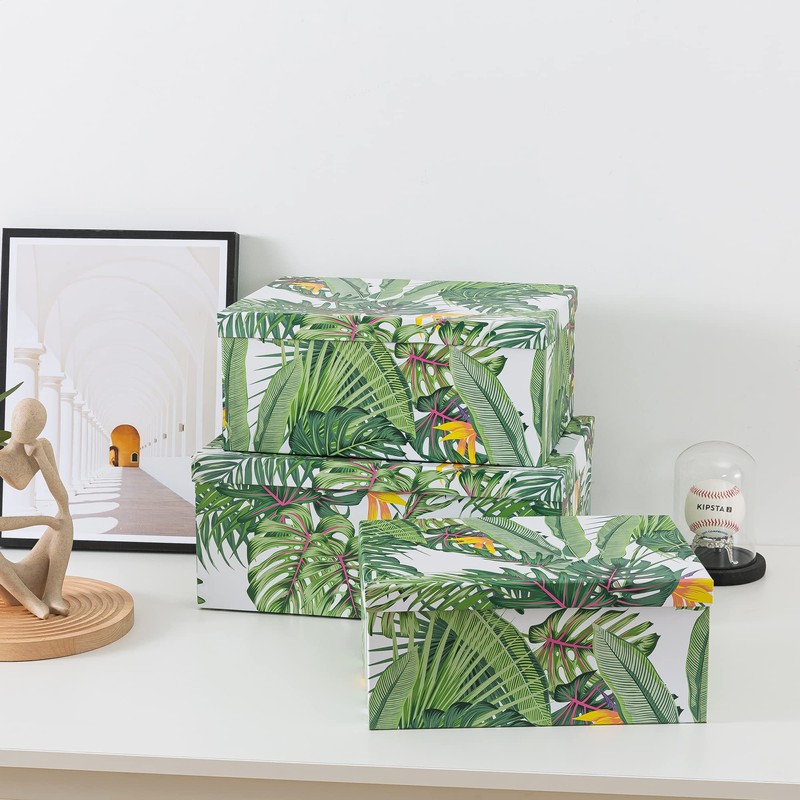 Soul & Lane Decorative Storage Cardboard Boxes with Lids |