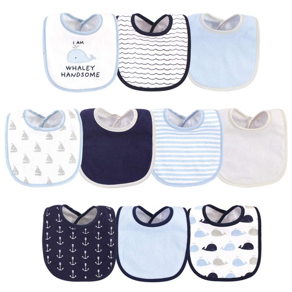 Hudson Baby Unisex Cotton and Polyester Bibs