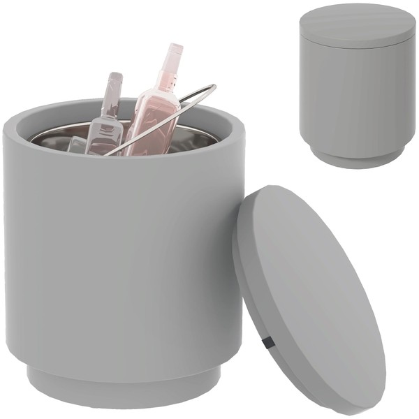 HOMCOM 2.6 Gal Outdoor Cooler Side Table, 3-in-1 Cool Bar