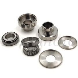 Replacement of Chrome Neck Cups Cup Set Timken Bearings Kit for Harley Chopper Bobber Custom 12253