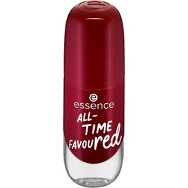 essence gel nail colour, nail polish, no. 14, red, long-lasting, express result, quick-drying, shiny, acetone-free, vegan, no microplastic particles, no preservatives, pack of 1 (8 ml)