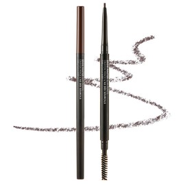 The Face Shop Browmaster Eyebrow Slim Auto Pencil 0.05g, 02 Brown, 1 pc / 더페이스샵 브로우마스터 아이브로우 슬림 오토펜슬 0.05g, 02 브라운, 1개