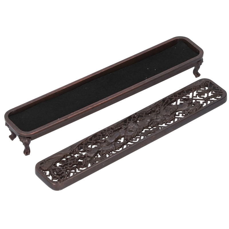 Brass Alloy Incense Burner Home Desktop Burning Incense Holder Case