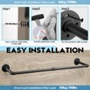 Boshangjia Industrial Pipe Clothes Rack Wall Mounted Clothing Rack Set