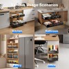 Mustorn 2 Pack Pull Out Cabinet Organizer, Slide Out Drawers