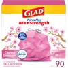 Glad Tall Kitchen Trash Bags 13 Gallon, MaxStrength Cherry Blossom
