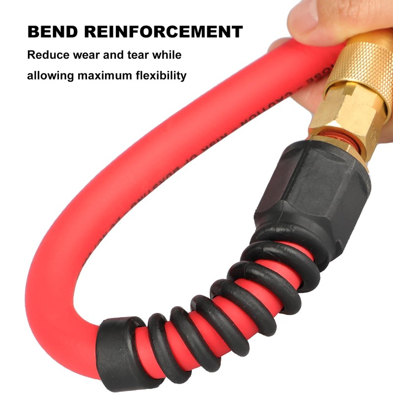 Keepro Pro Air Hose Reusable Fitting with Swivel 1/4" MNPT