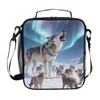 Wolf Aurora Lunch Box Insulated Lunch Bag Prep Kids Cooler